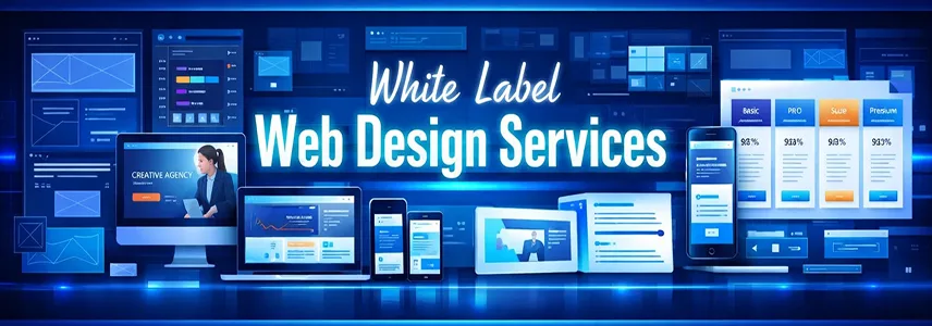 White label website development and design